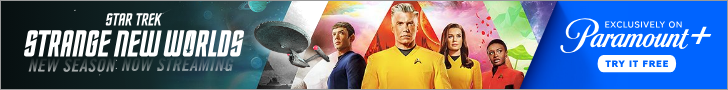 Star Trek: Strange New Worlds 728x90 static frame
